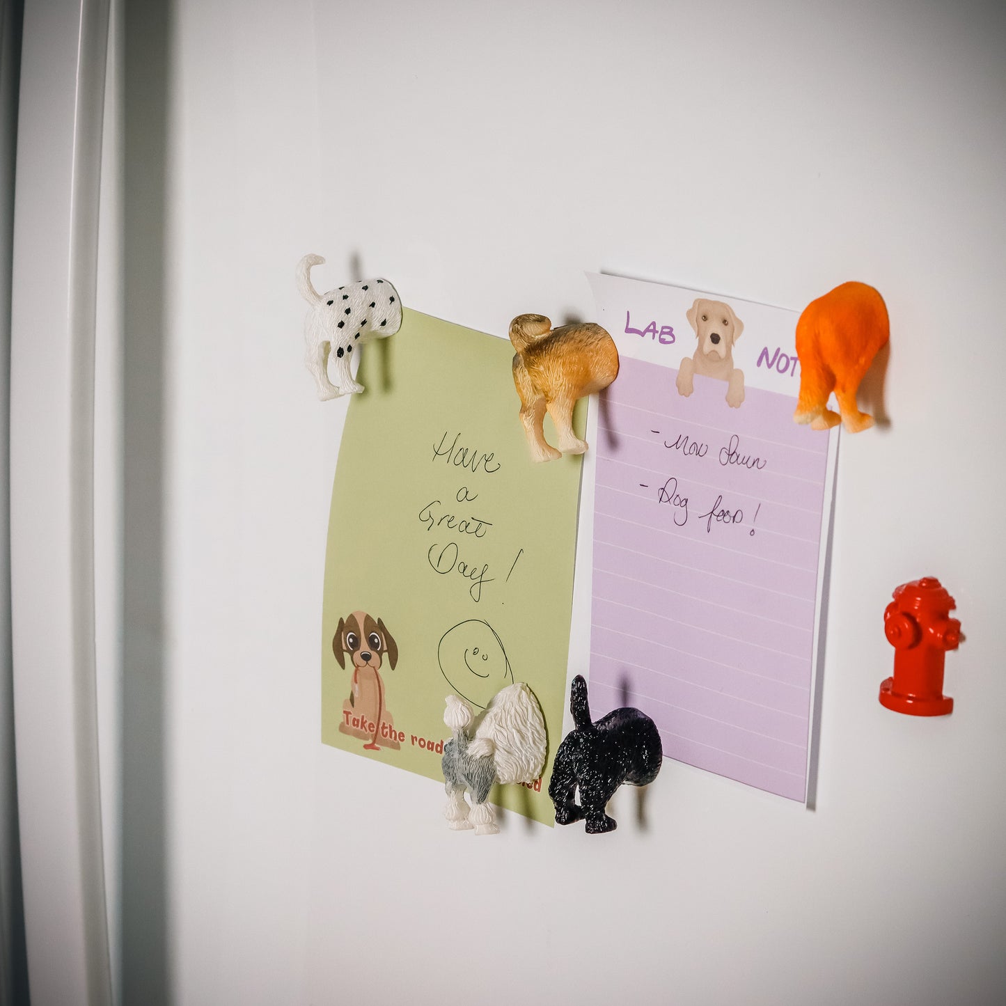 Dog Themed Notepads with Refrigerator Magnets Gift