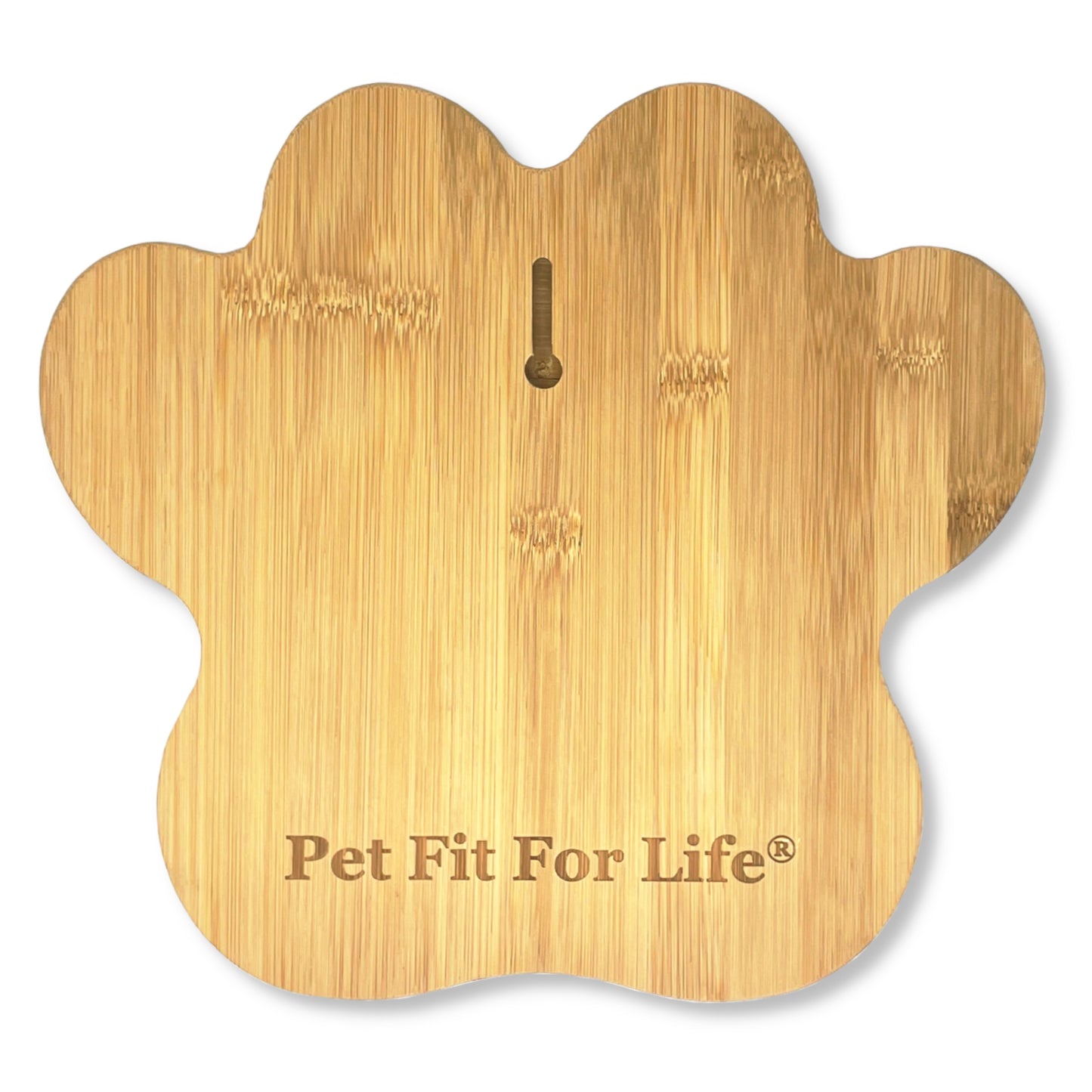 Bamboo Paw Serving Board and 4 Cheese Spreaders Gift