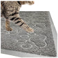 Litter Trapping Clean Paw Scatter Prevention Mat, Extra-Large, plus Bonus Cat Wand