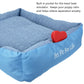 Comfort Bed with Heartbeat Simulator for Dogs or Cats - Blue