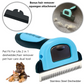 2-in-1 Dog/Cat Hair Tool - Deshedding, Dematting Brush and Fur Remover Squeegee Combo