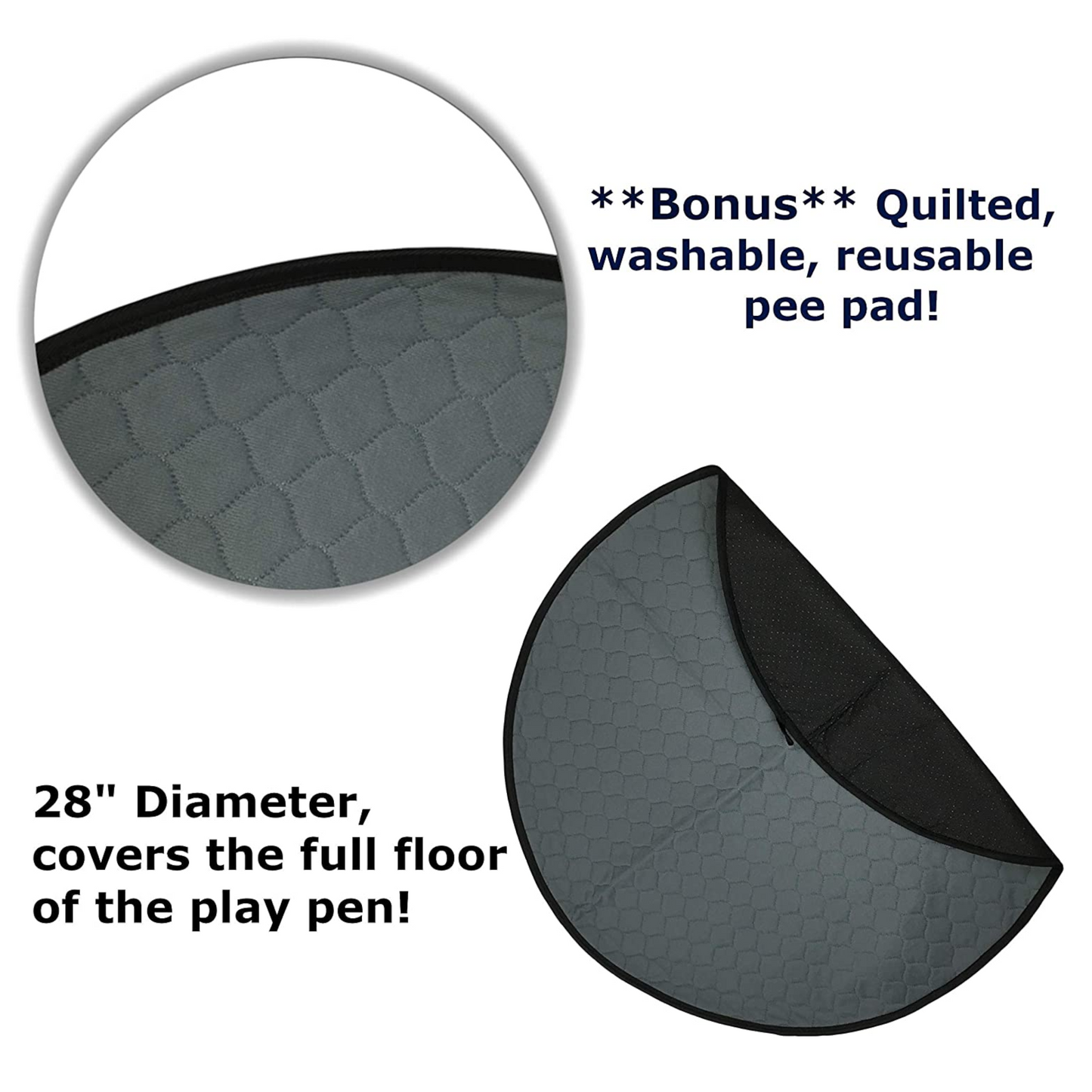 Dog/Cat Play Pen with Bonus Washable Pee Pad