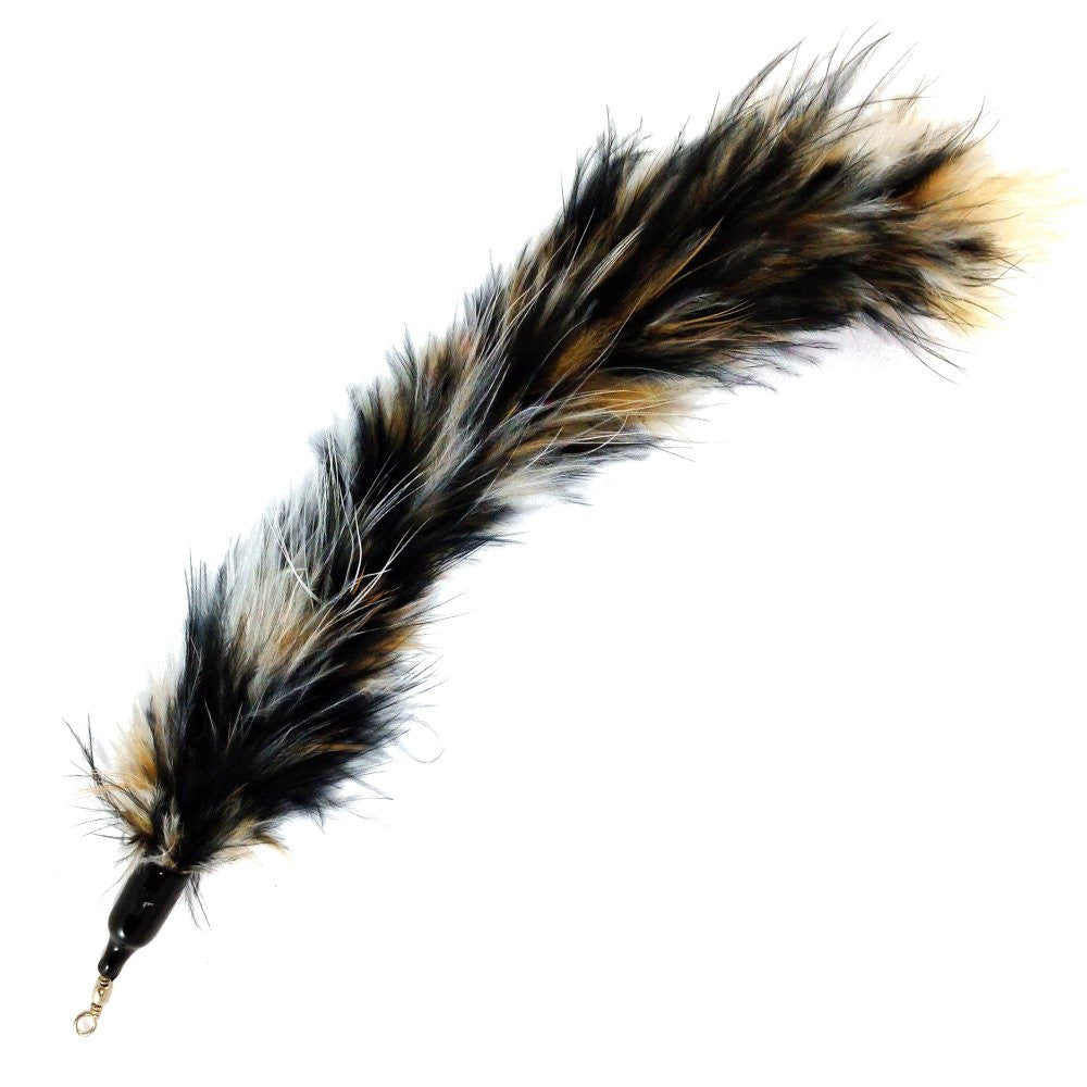 Cat Wand with 2 Feathers and 1 Tail