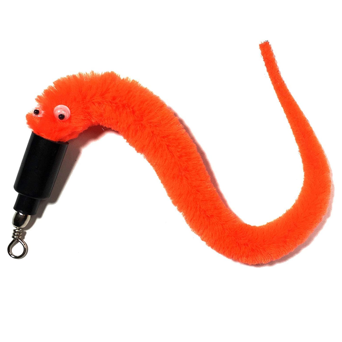 Cat Wand with 4 Feathers and 1 Squiggly Worm