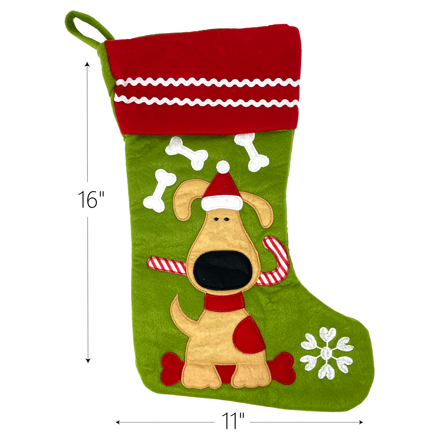 Dog Christmas Photo Stocking Hanger with Bonus Embroidered Stocking