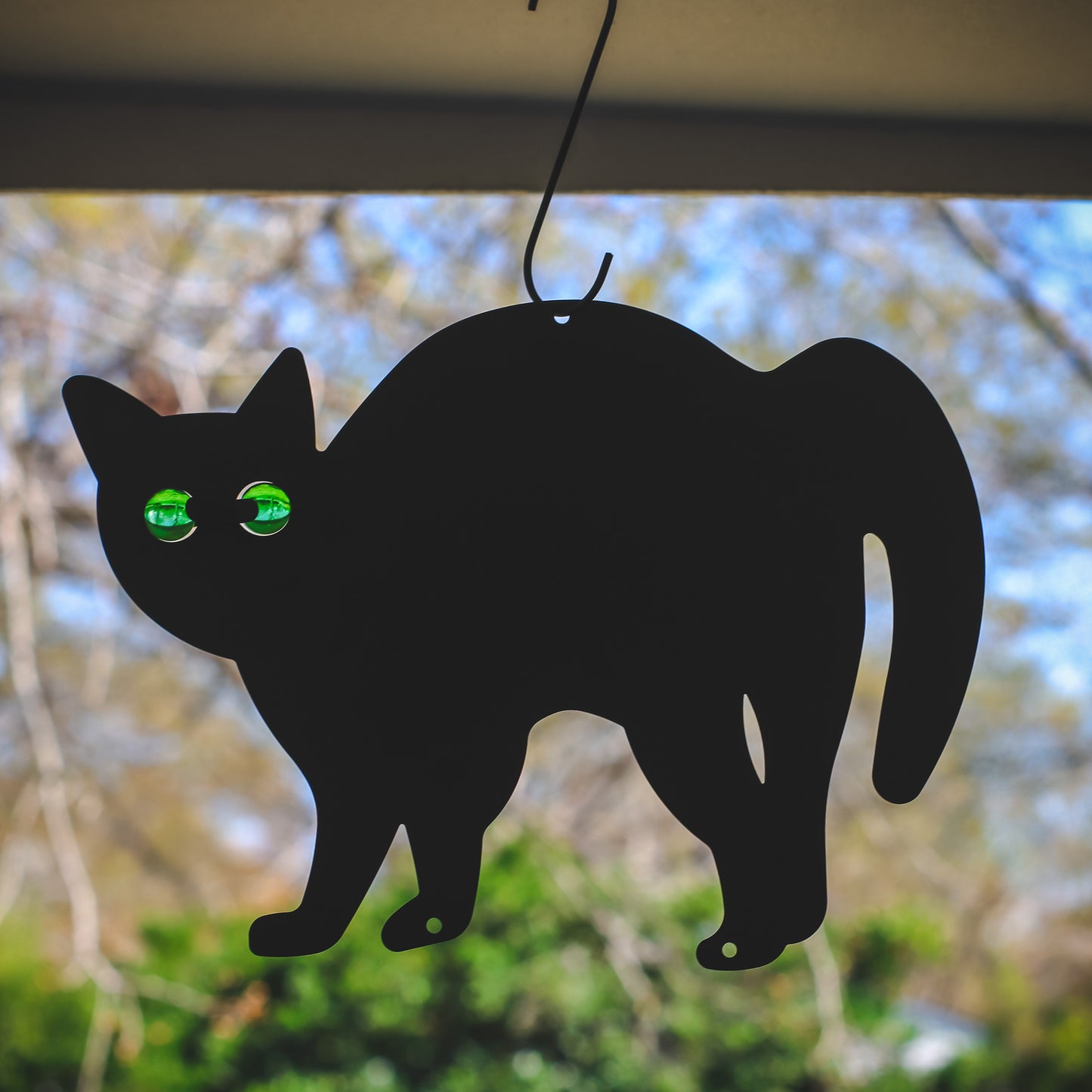 3 Garden Scare Black Cats Gift