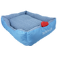 Comfort Bed with Heartbeat Simulator for Dogs or Cats - Blue
