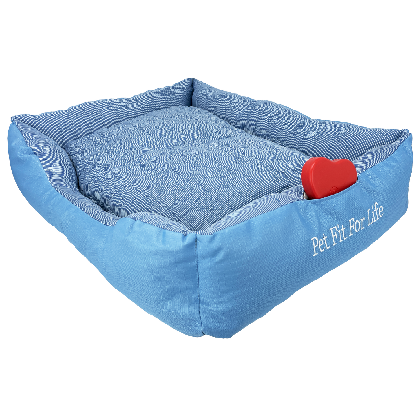 Comfort Bed with Heartbeat Simulator for Dogs or Cats - Blue