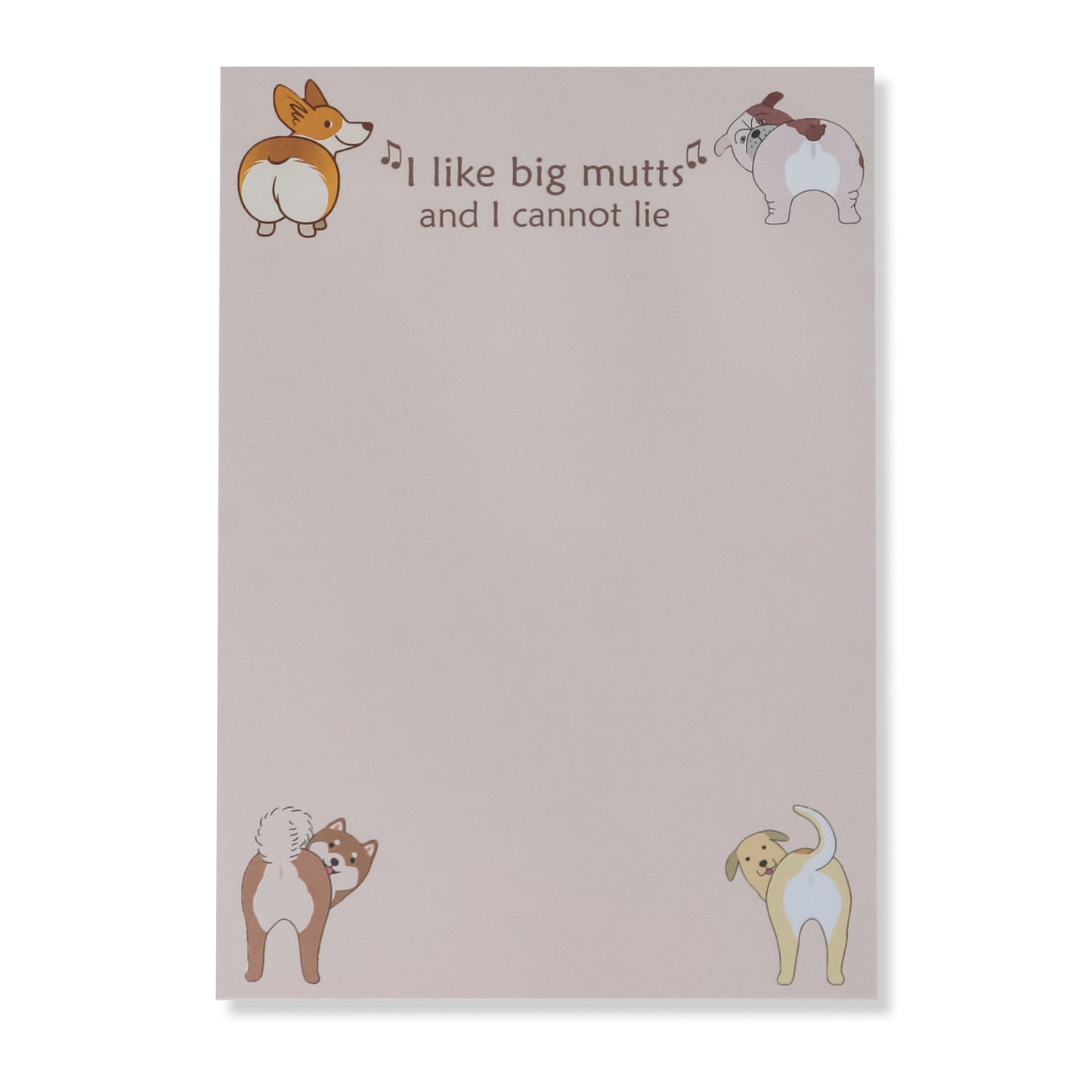 Dog Themed Notepads with Refrigerator Magnets Gift