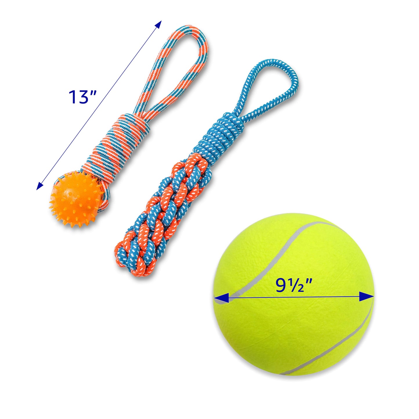 Hanging Bungee Dog Tug Toy - Bonus Giant Ball