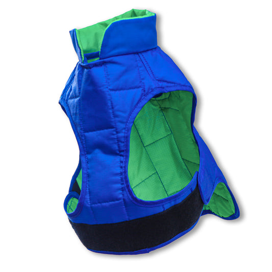 Waterproof Quilted Reversible Dog Jacket - 2 Colors, 2 Sizes