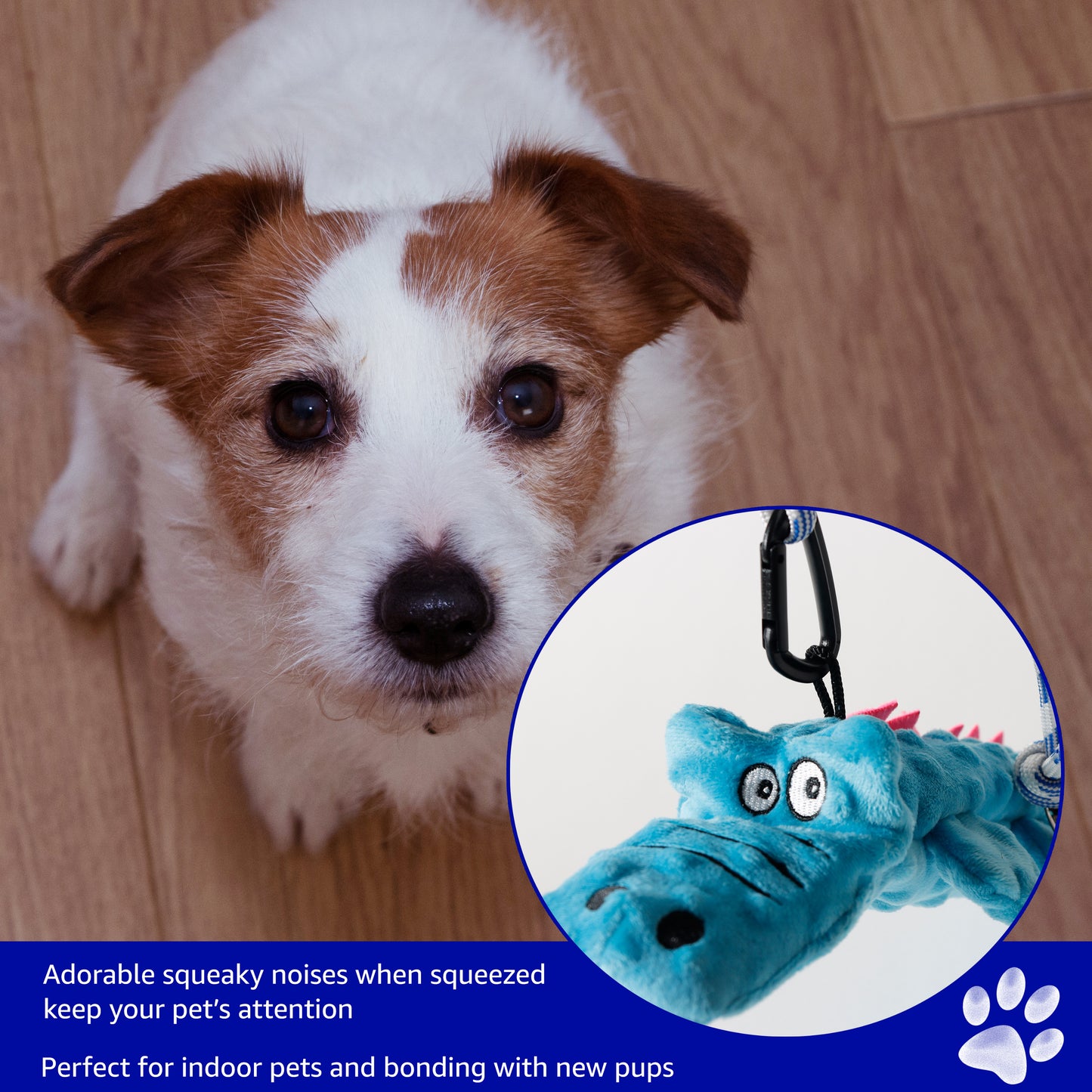 Alligator Dog Wand Toy