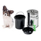 Outdoor Dog Poop/Waste Can with Poop Bag Rolls - 11" Tall (Small)
