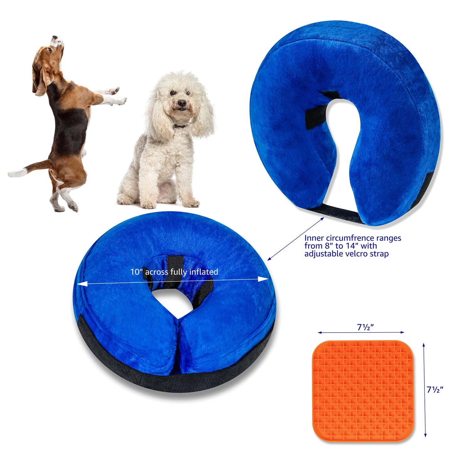 Inflatable Pet Recovery Collar - 2 Sizes