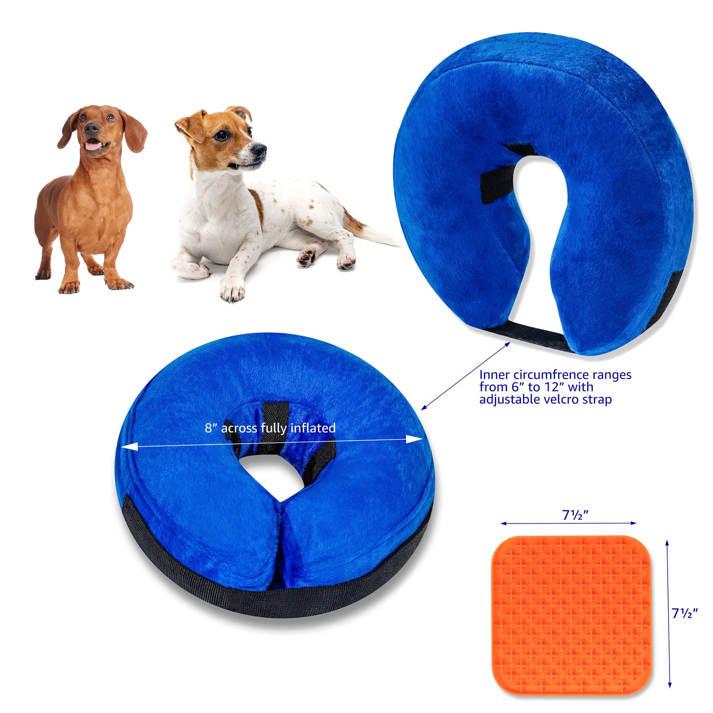 Inflatable Pet Recovery Collar - 2 Sizes