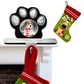 Dog Christmas Photo Stocking Hanger with Bonus Embroidered Stocking