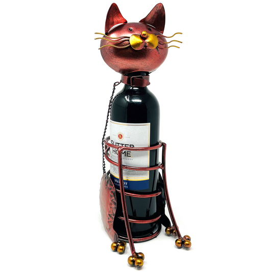 Cat Wine Holder Gift with Chain Neck