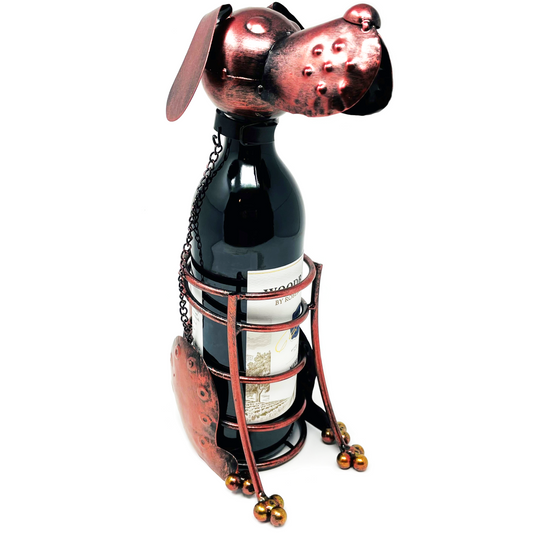 Dog Wine Holder Gift with Chain Neck